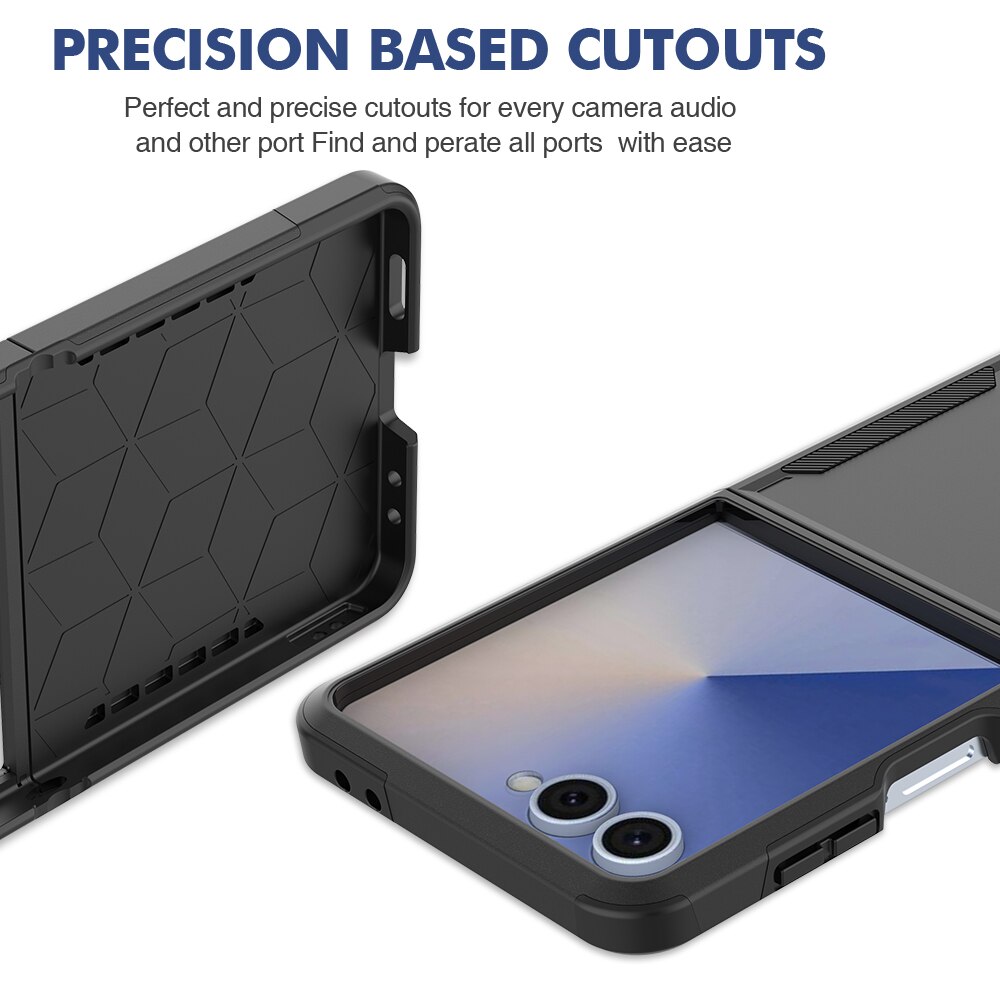 Coque hybride Off-road Samsung Galaxy Z Flip 7, Noir