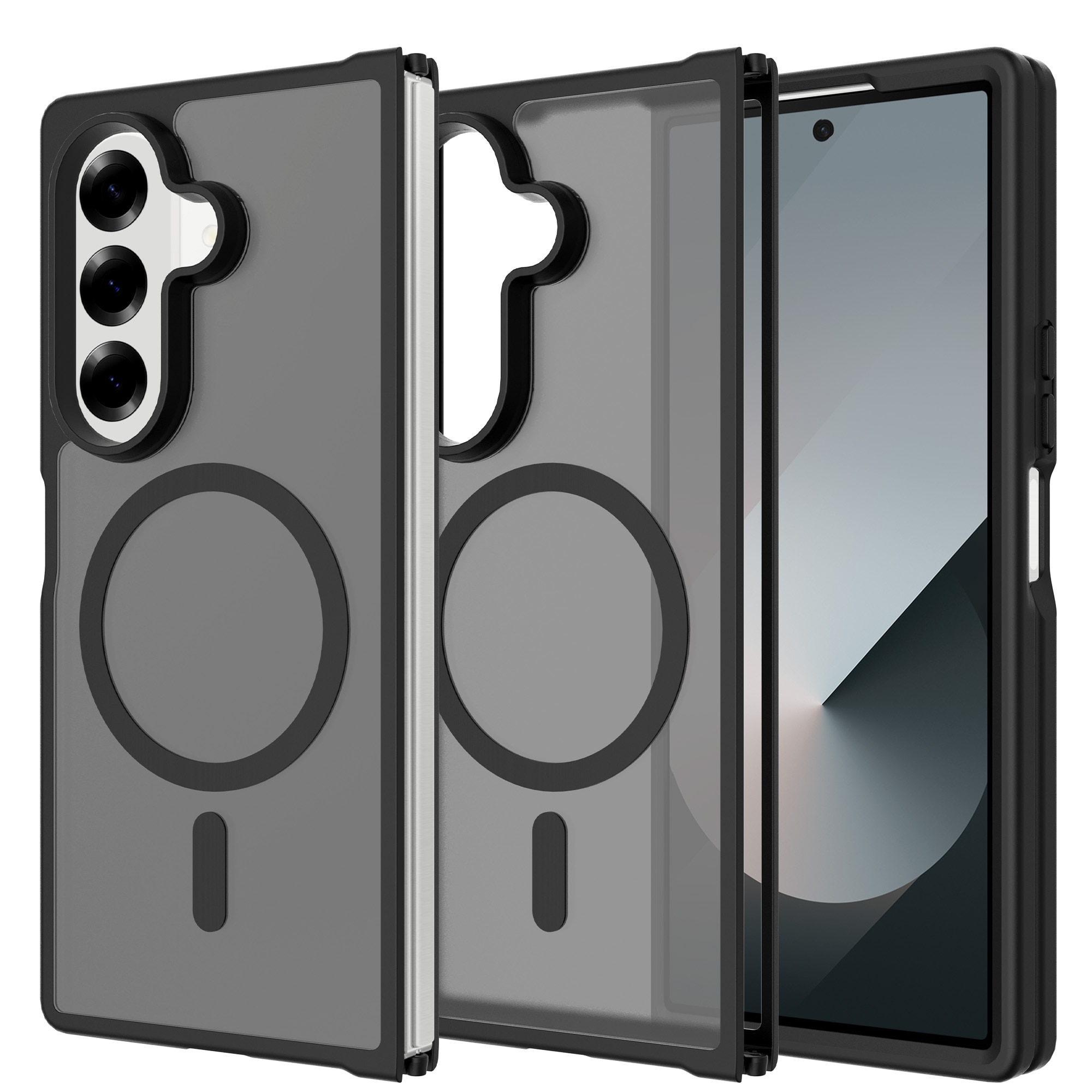 Coque Magnetic Hybrid Samsung Galaxy Z Fold 7, Frosted Black