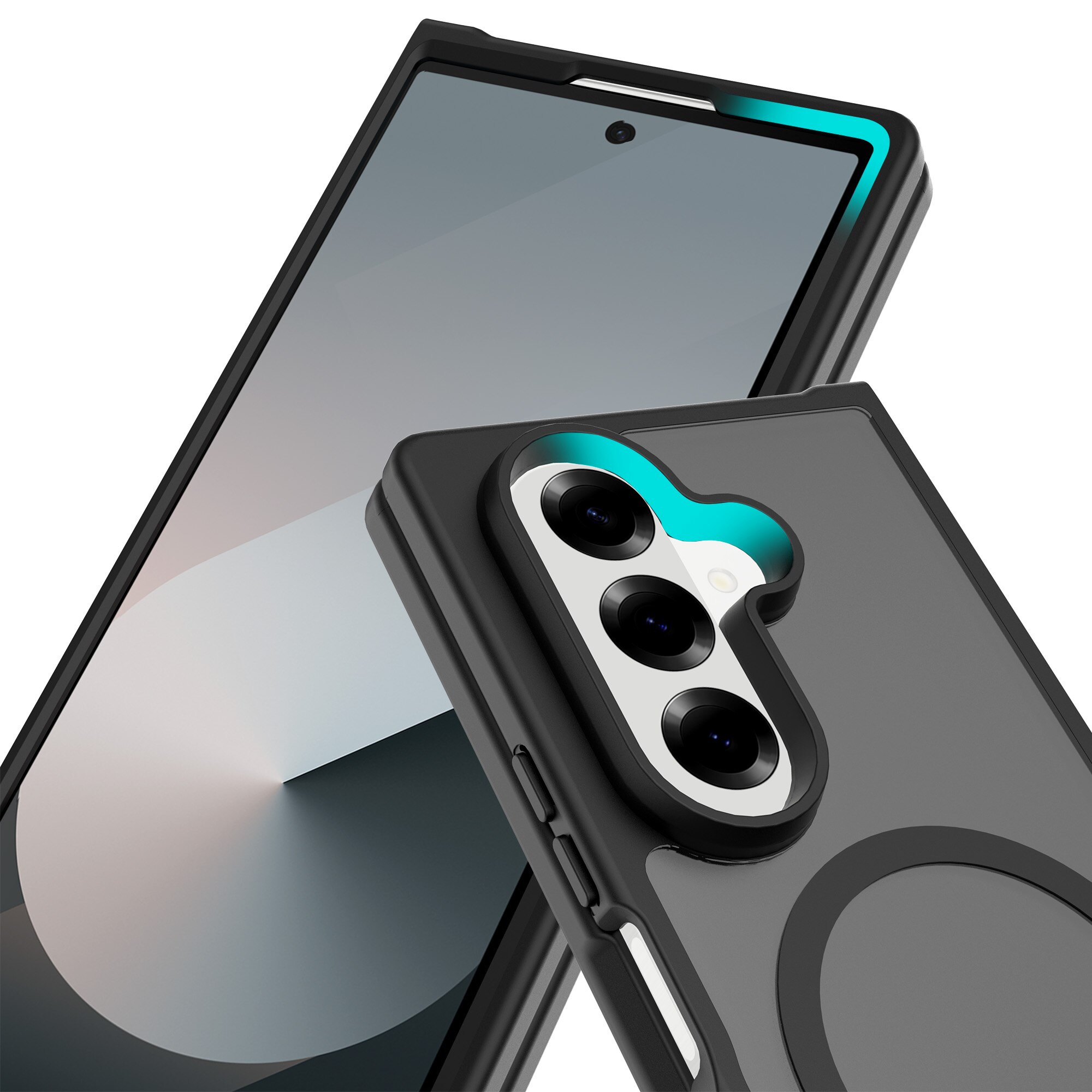 Coque Magnetic Hybrid Samsung Galaxy Z Fold 7, Frosted Black