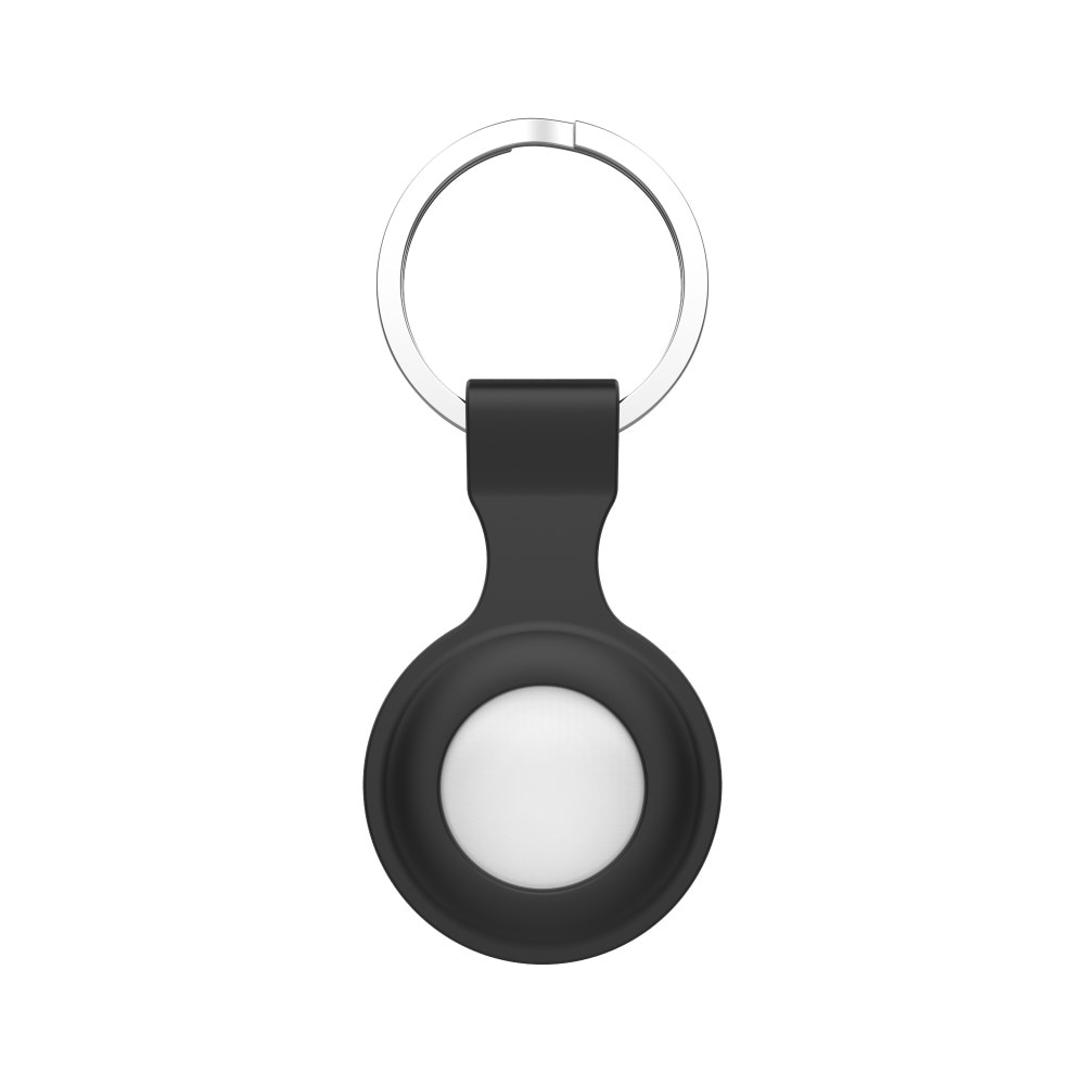 Porte-clés en silicone AirTag Noir