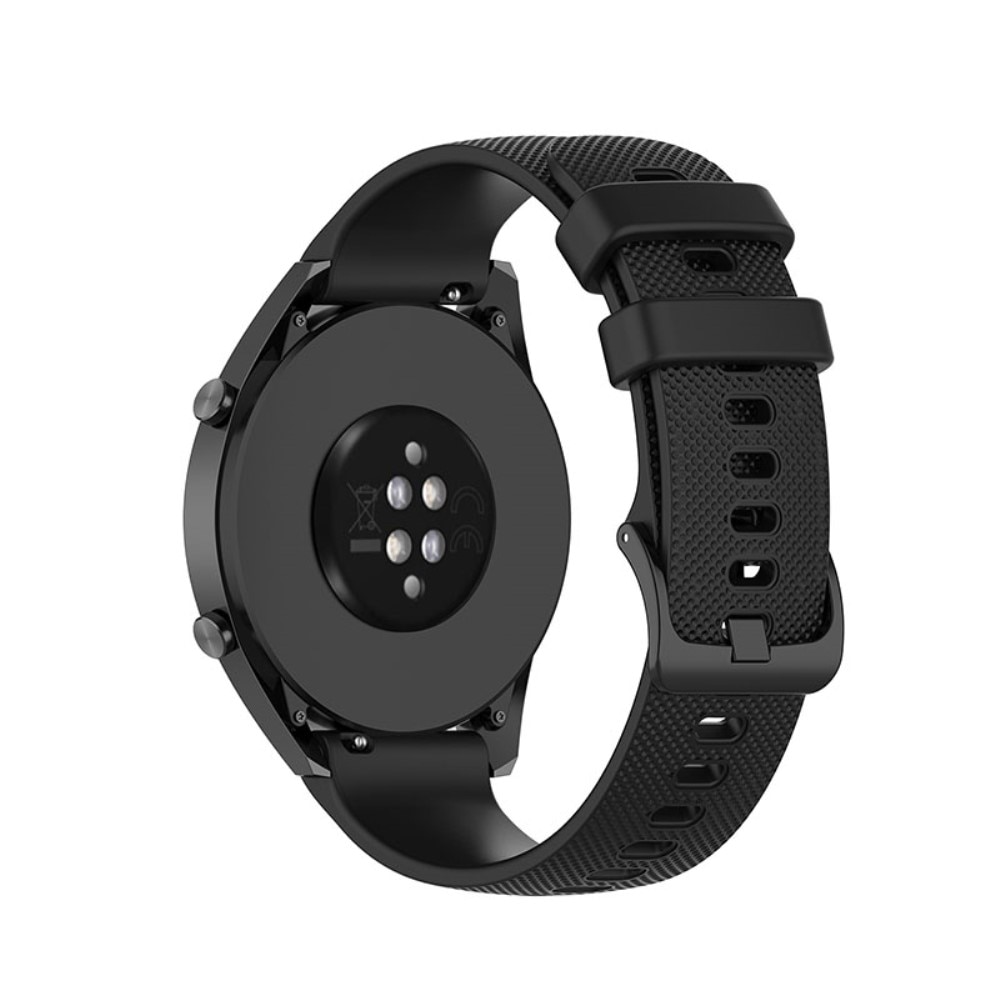 Bracelet en silicone pour Huawei Watch GT 2/3 42mm, noir