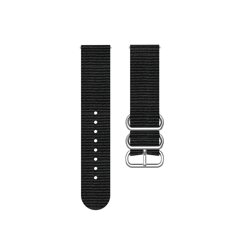 Bracelet Nato Samsung Galaxy Watch 4 Classic 42mm, noir