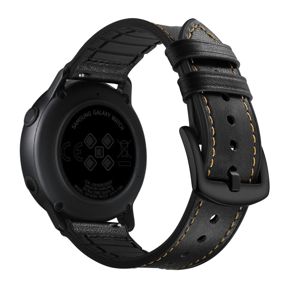 Bracelet en cuir haut de gamme Samsung Galaxy Watch 5 40mm Noir