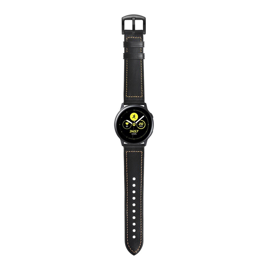 Bracelet en cuir haut de gamme Samsung Galaxy Watch 5 40mm Noir