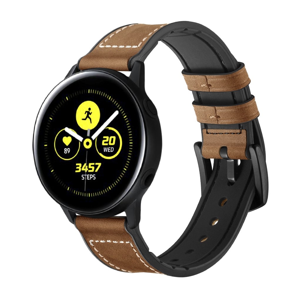 Bracelet en cuir haut de gamme Samsung Galaxy Watch 5 40mm Marron