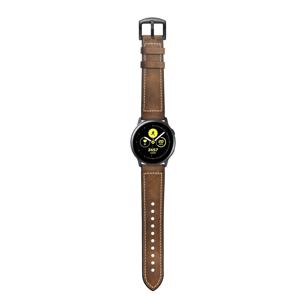 Bracelet en cuir haut de gamme Samsung Galaxy Watch 5 40mm Marron