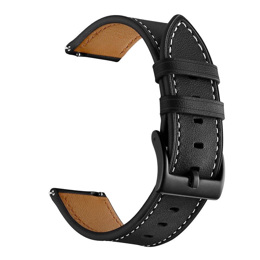 Bracelet en cuir Samsung Galaxy Watch 42mm, Noir