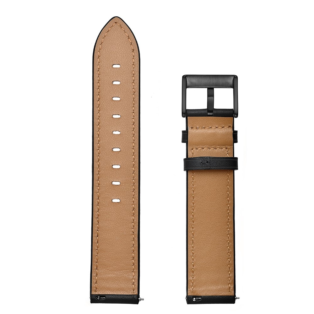 Bracelet en cuir Garmin Venu 2 Plus, Noir