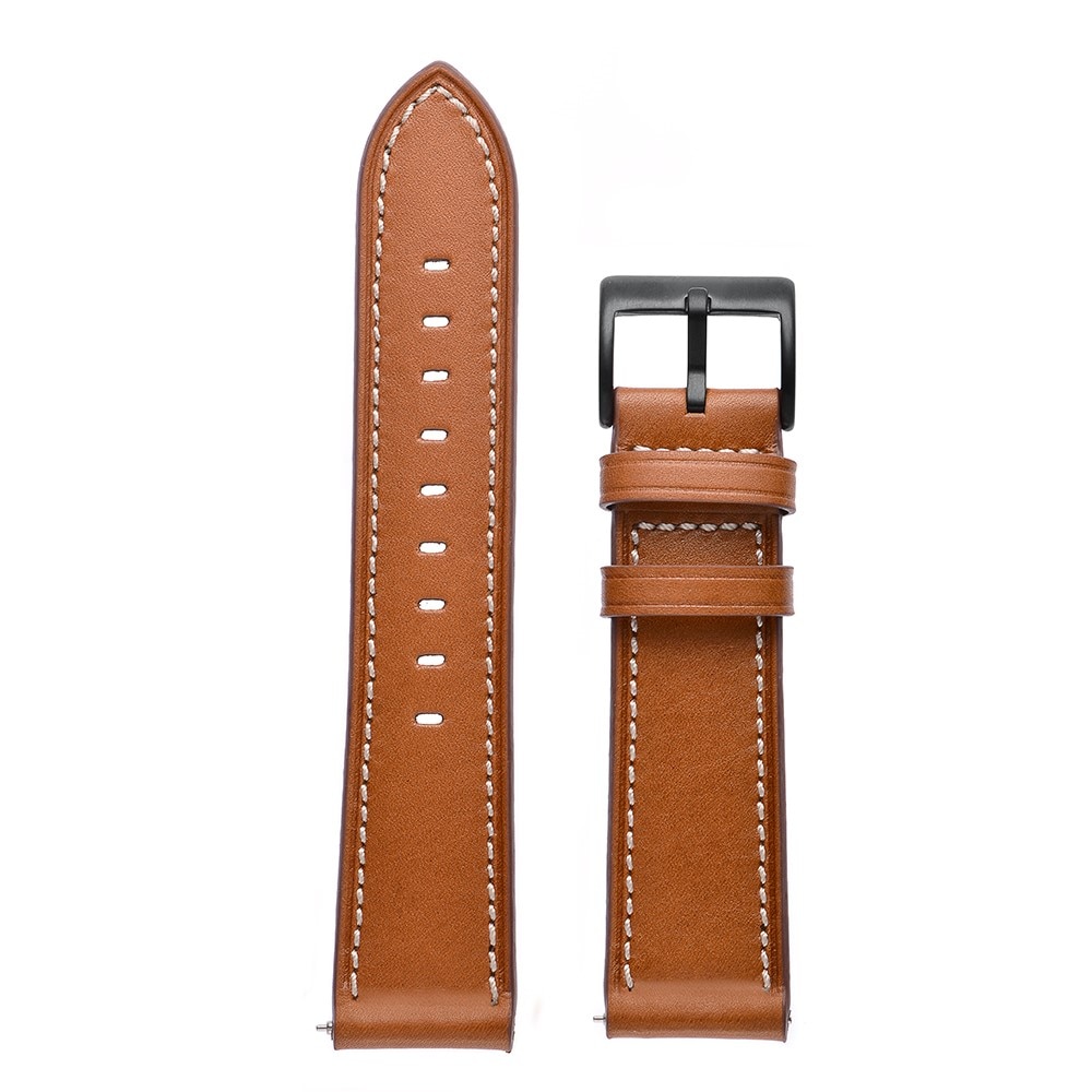 Bracelet en cuir Samsung Galaxy Watch 5 44mm, cognac