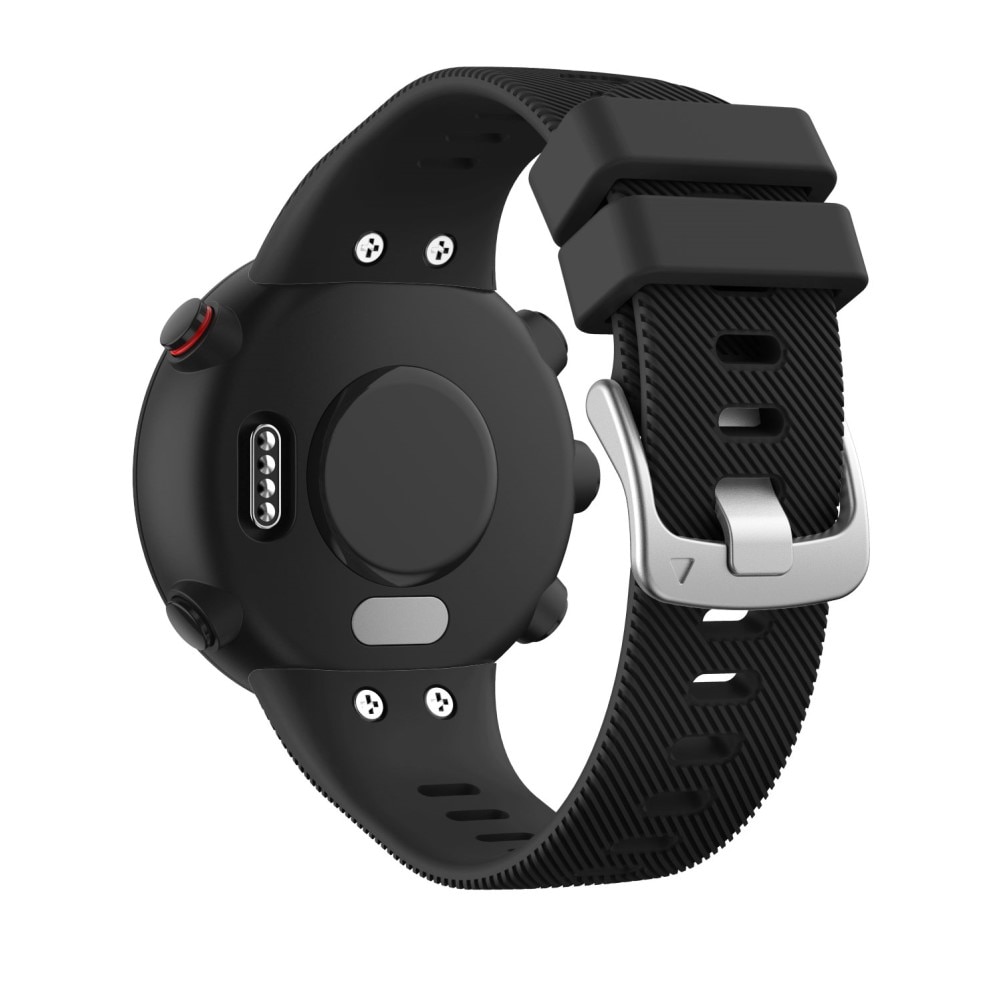 Bracelet en silicone pour Garmin Forerunner 45, Noir