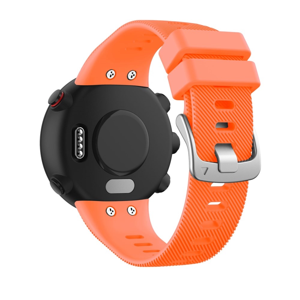 Bracelet en silicone pour Garmin Forerunner 45, Orange