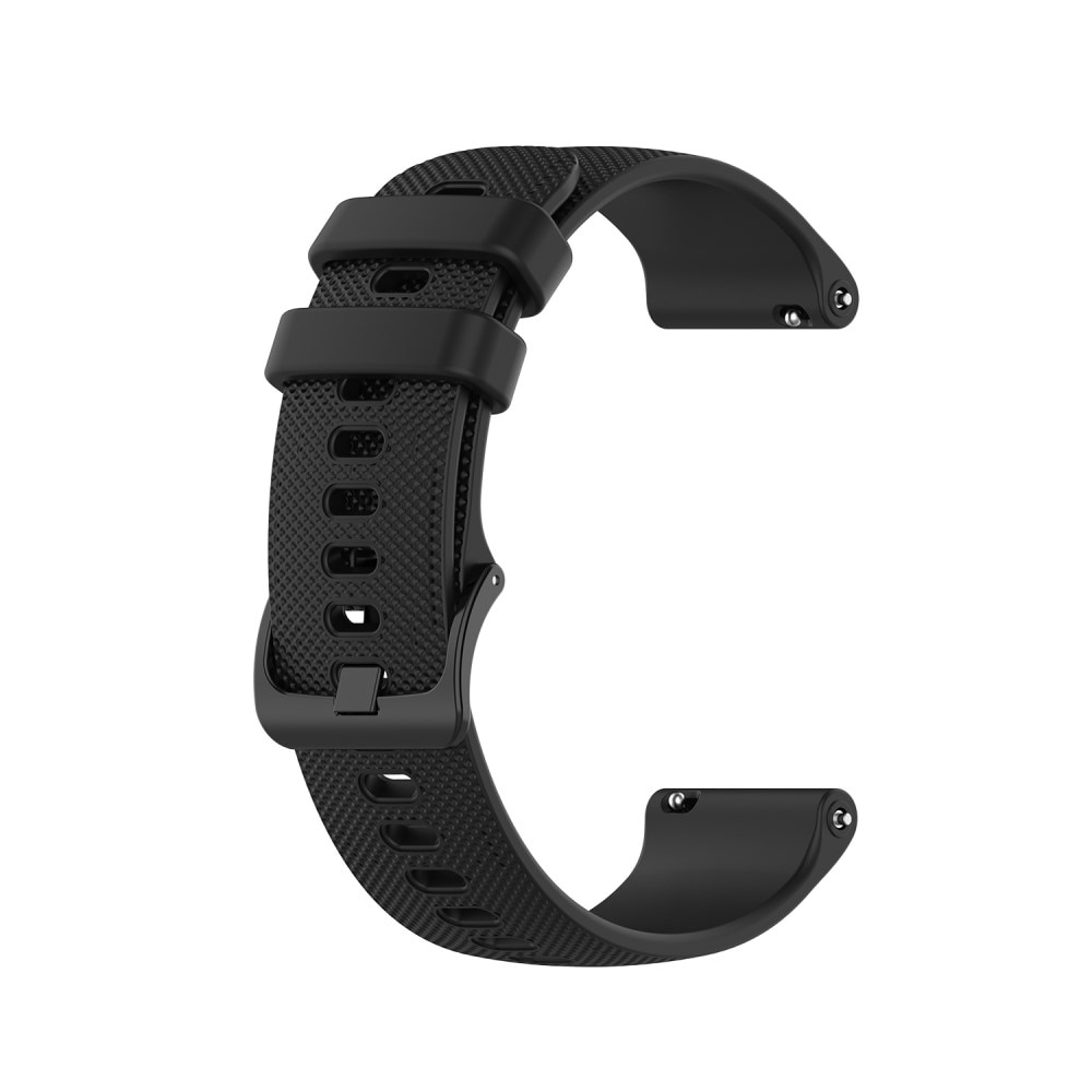 Bracelet en silicone pour Garmin Vivoactive 4, Noir