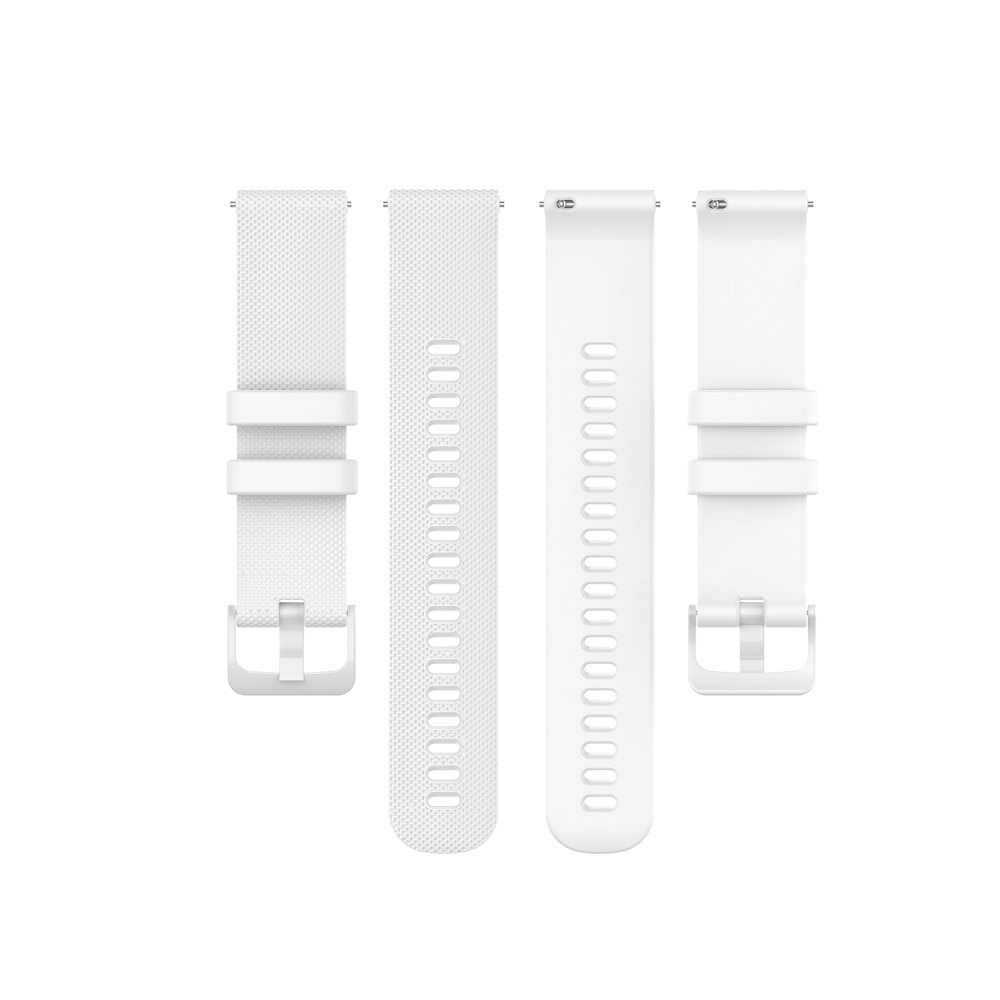 Bracelet en silicone pour Garmin Vivoactive 4, blanc