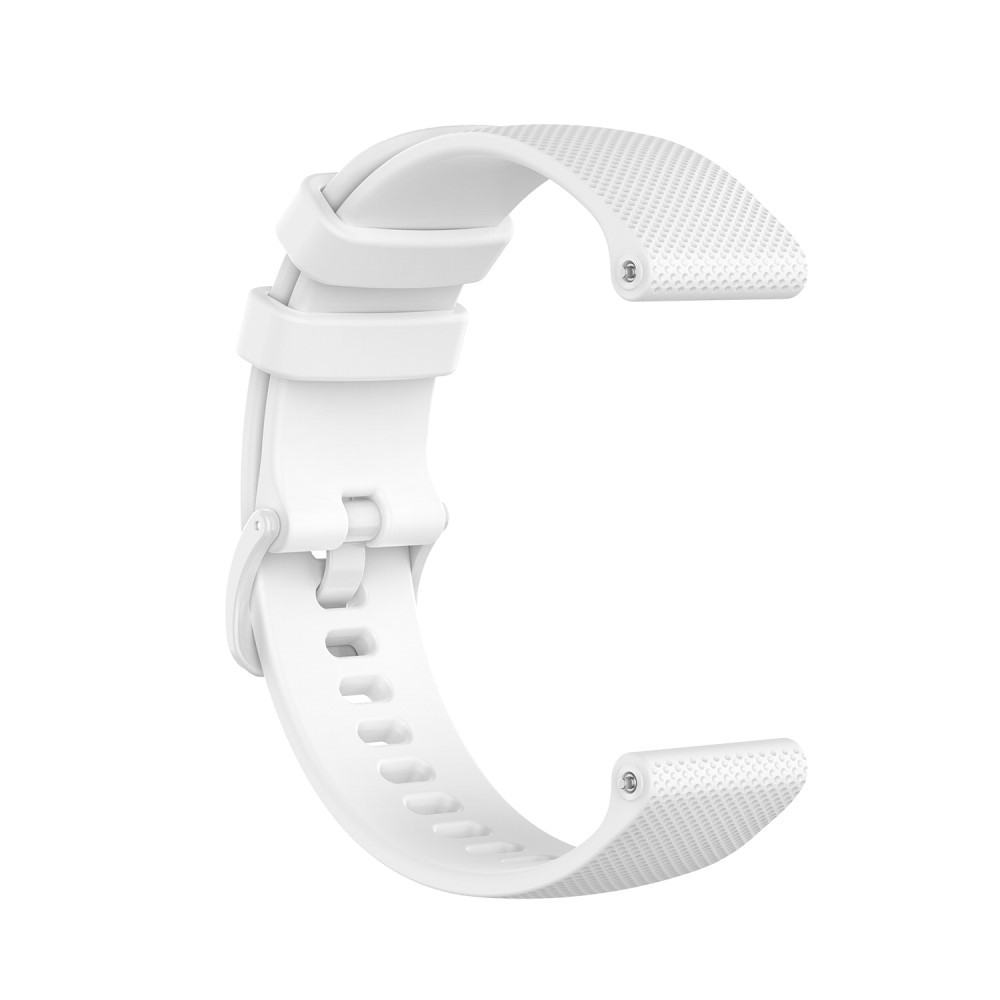 Bracelet en silicone pour Garmin Vivoactive 4, blanc