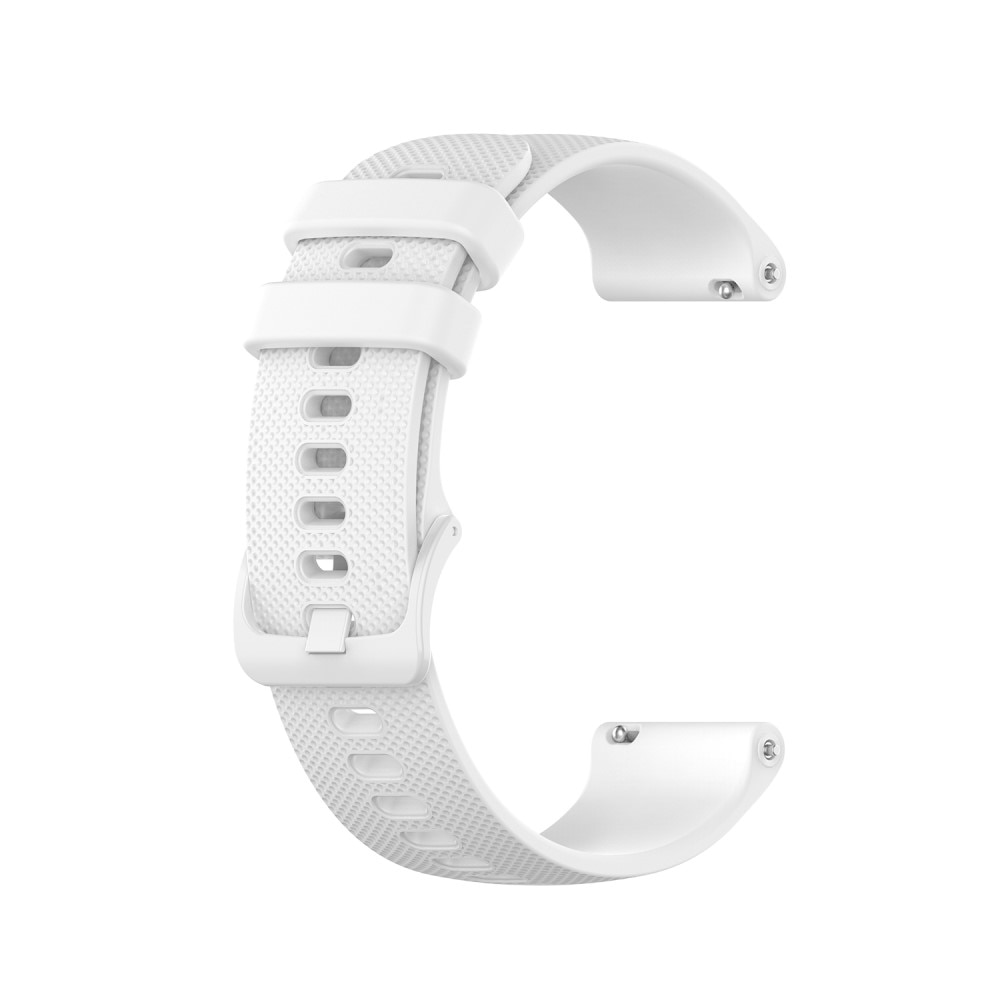 Bracelet en silicone pour Garmin Vivoactive 4, blanc
