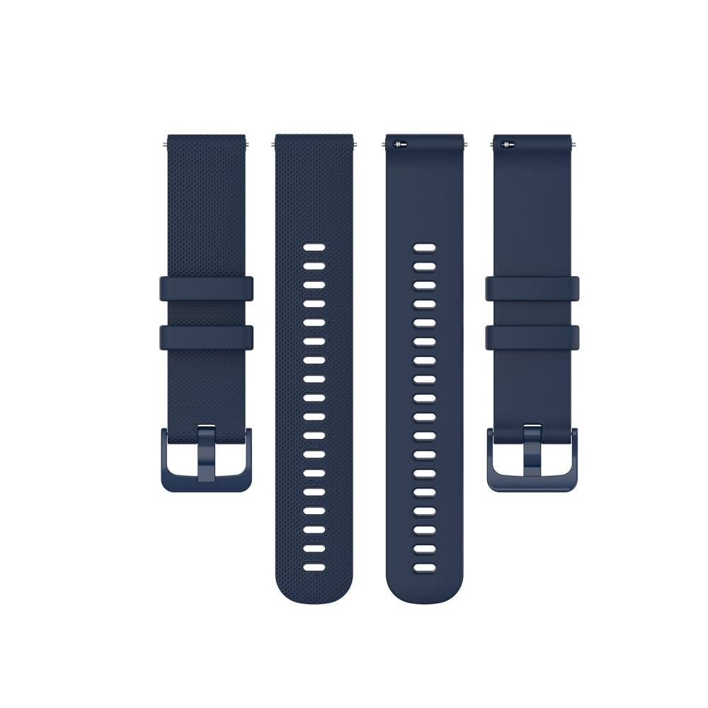 Bracelet en silicone pour Garmin Vivoactive 4, Bleu