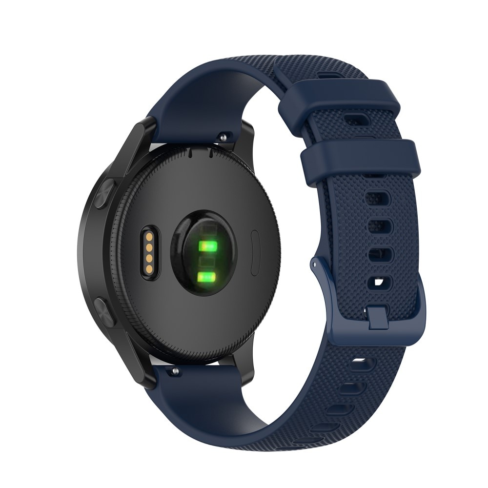 Bracelet en silicone pour Garmin Vivoactive 4, Bleu