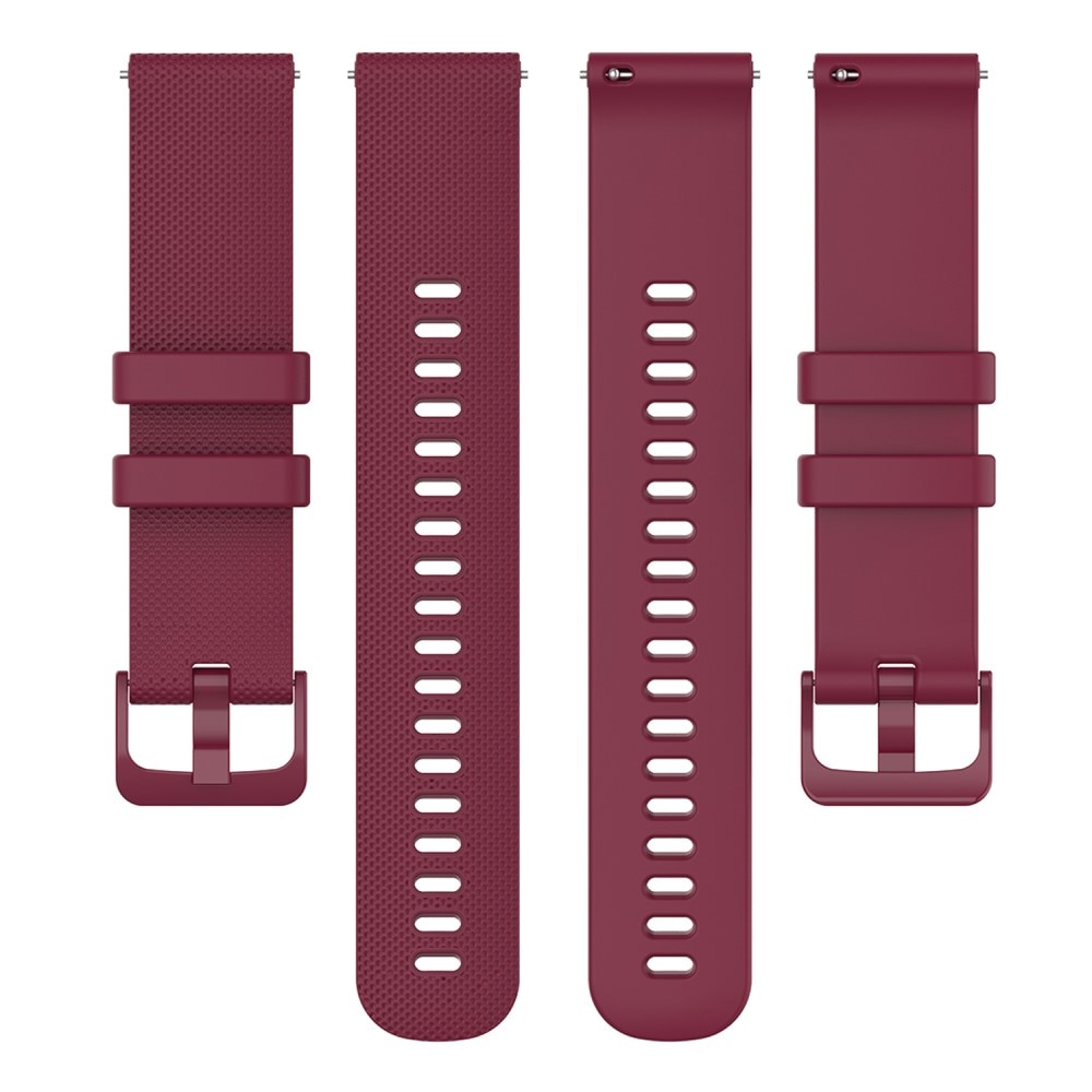 Bracelet en silicone Garmin Vivomove 3s, bourgogne