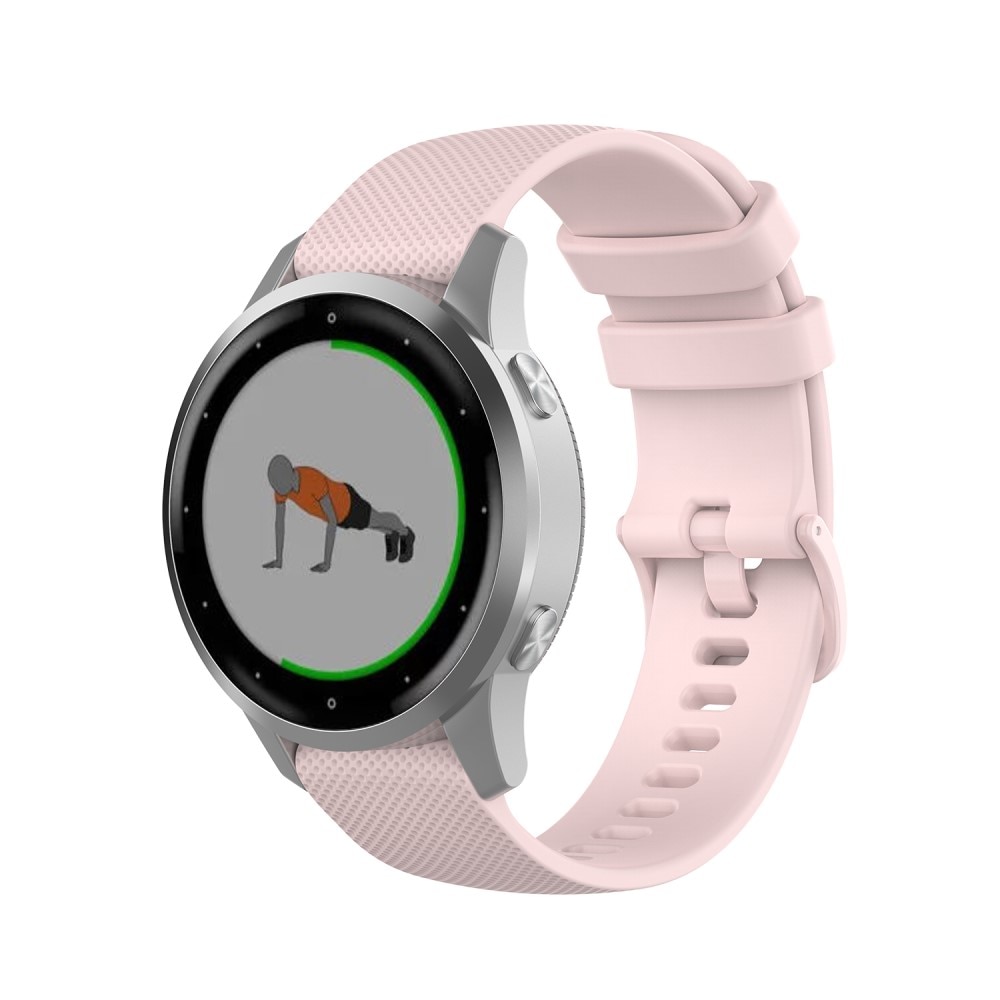 Bracelet en silicone pour Garmin Vivoactive 4s, rose