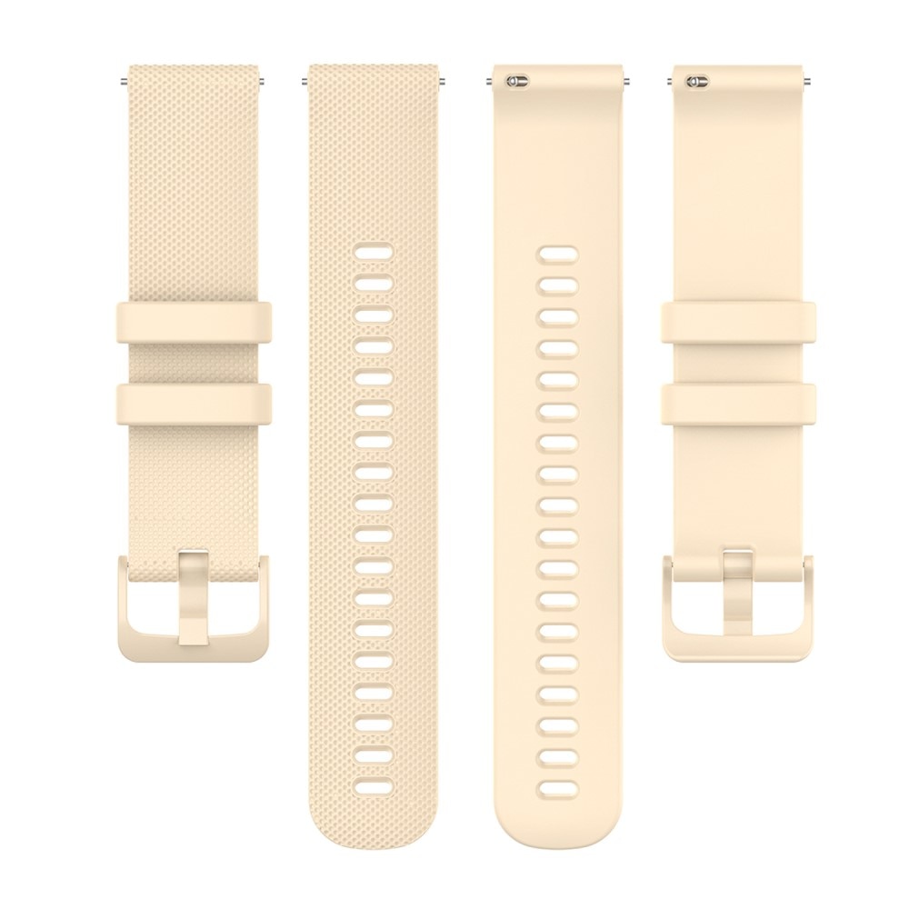 Bracelet en silicone Garmin Vivoactive 4s, beige