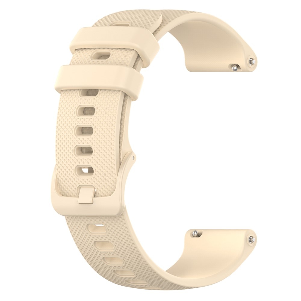 Bracelet en silicone pour Garmin Forerunner 265S, Beige