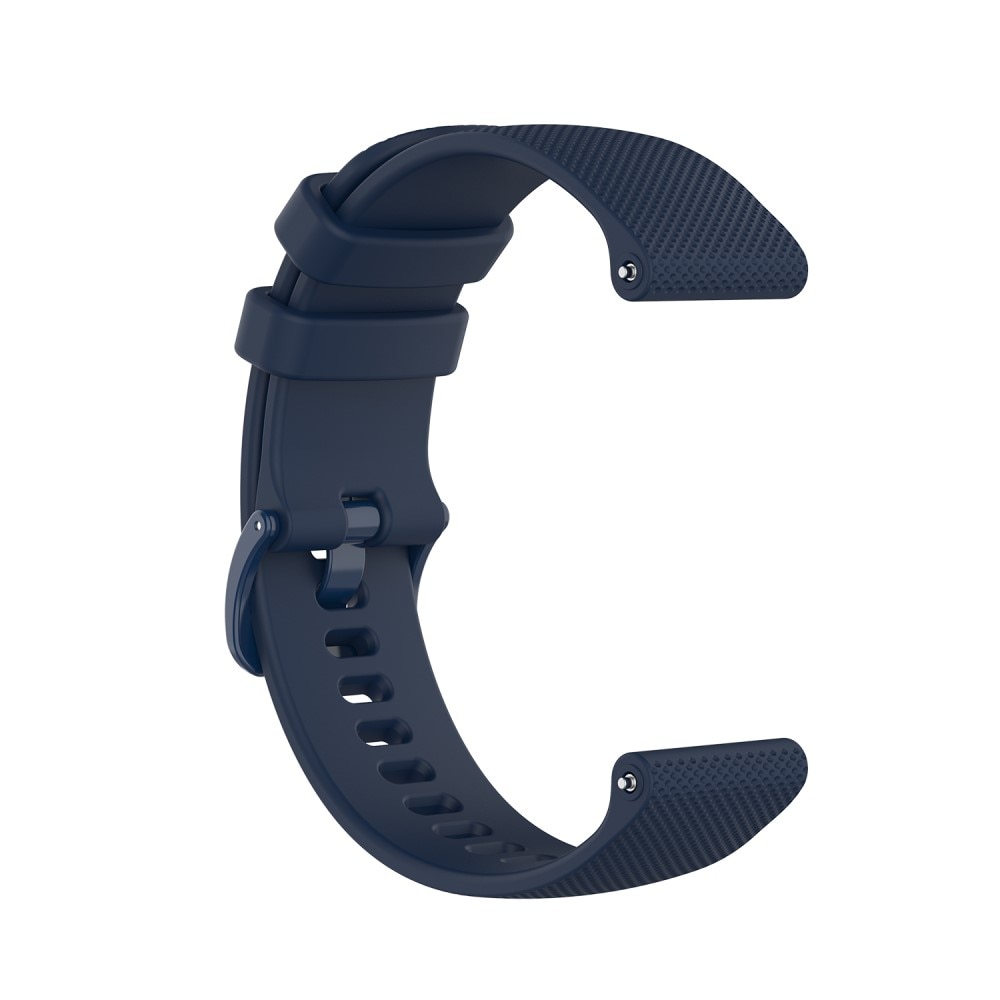 Bracelet en silicone pour Garmin Vivoactive 4s, bleu