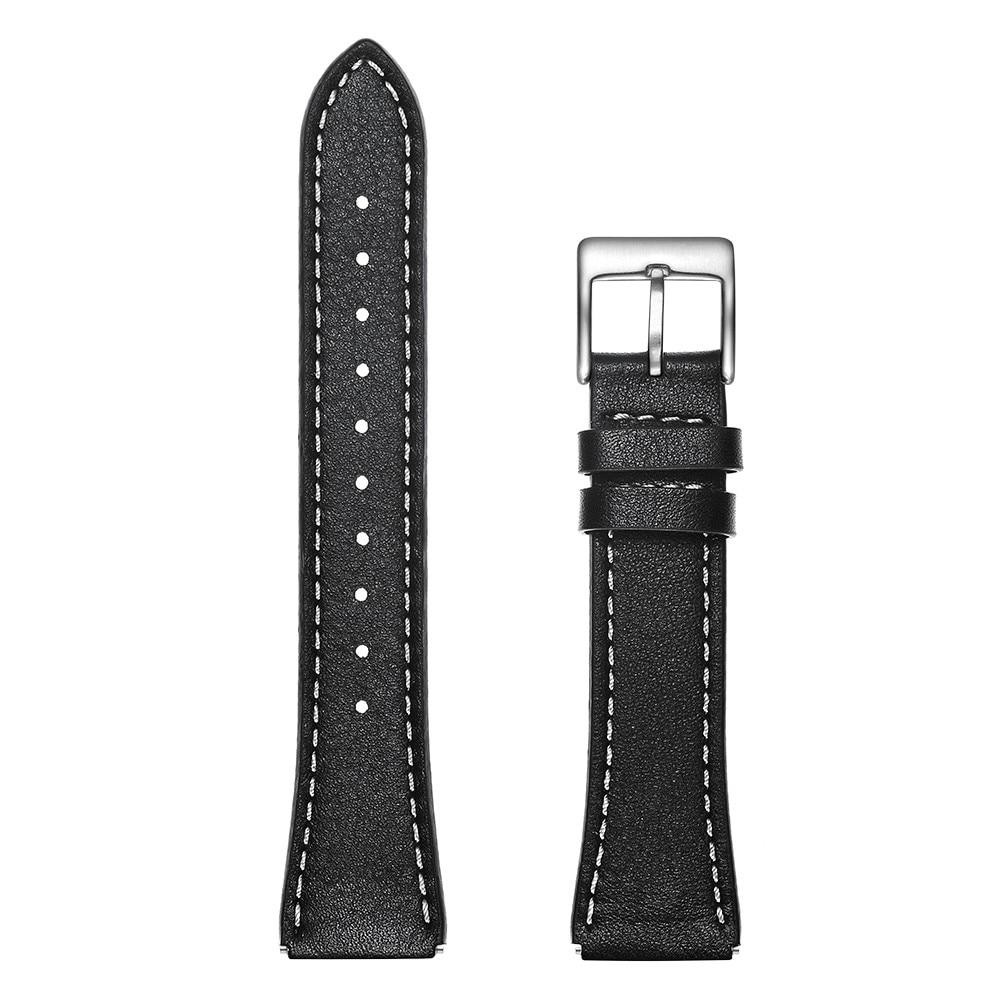 Bracelet en cuir Withings Steel HR 36mm, Noir