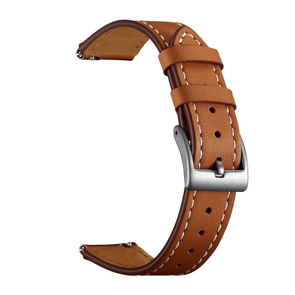 Bracelet en cuir Garmin Forerunner 265S, Marron