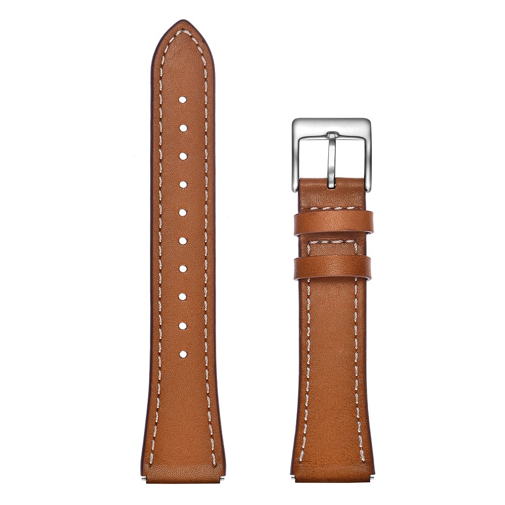 Bracelet en cuir Withings ScanWatch Light, marron