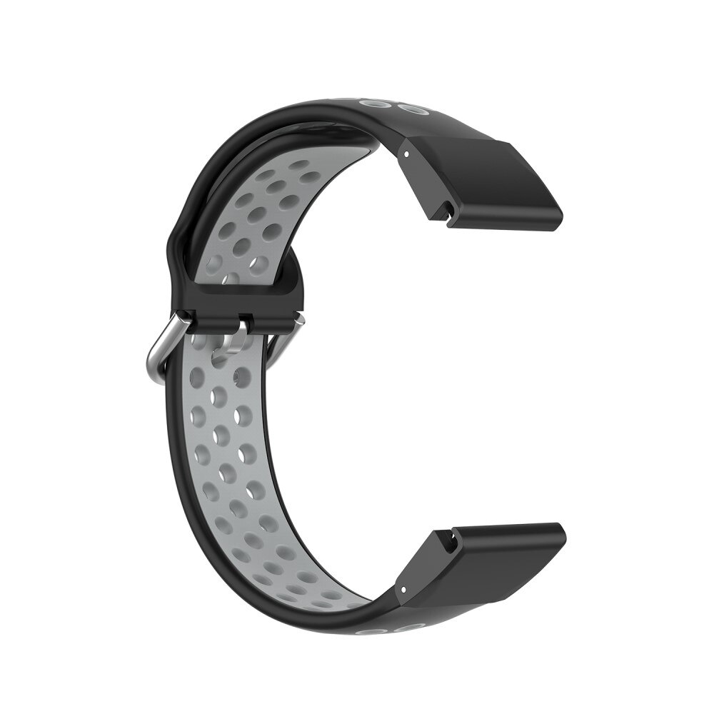 Sport Bracelet en silicone Garmin Fenix 6S Pro, noir