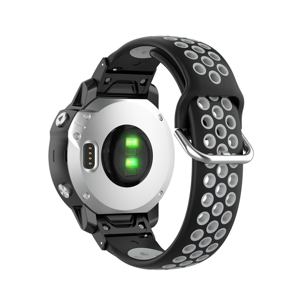 Sport Bracelet en silicone Garmin Fenix 7S, noir