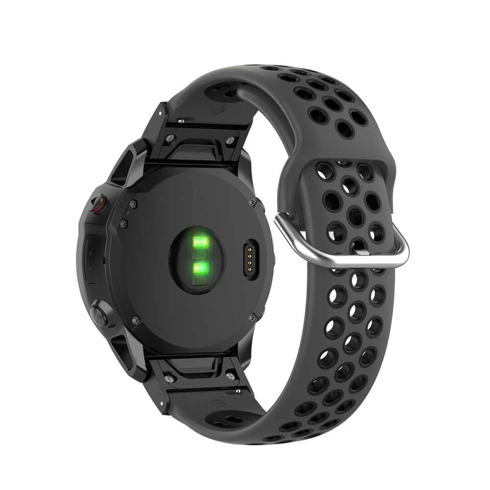 Sport Bracelet en silicone Garmin Fenix 5X/5X Plus, noir