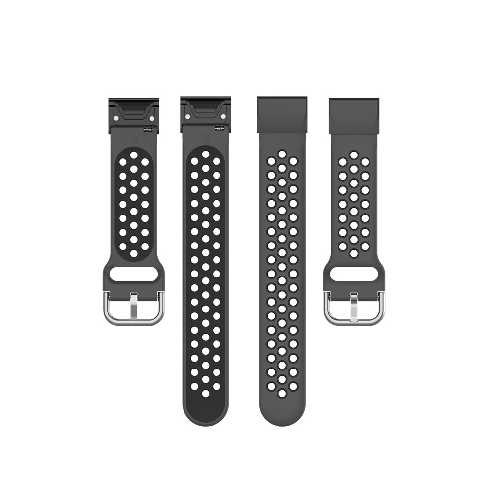 Sport Bracelet en silicone Garmin Fenix 5X/5X Plus, noir
