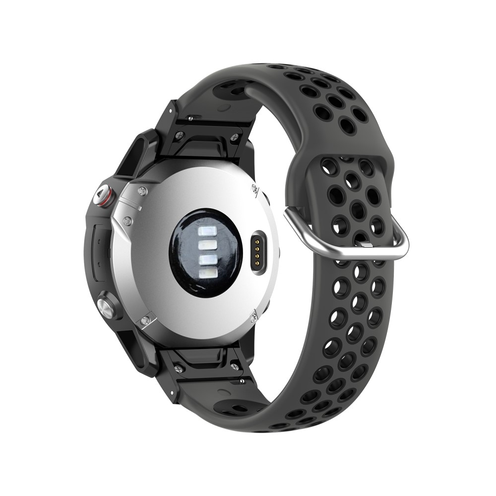 Sport Bracelet en silicone Garmin Fenix 6 Pro, noir