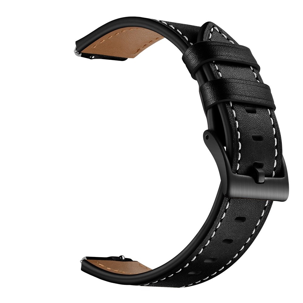 Bracelet en cuir Universal 16mm, noir