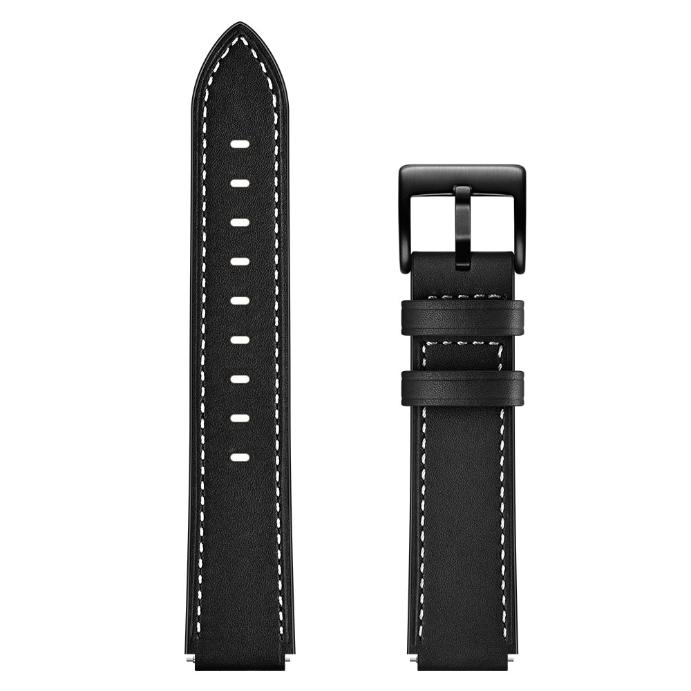 Bracelet en cuir Universal 16mm, noir