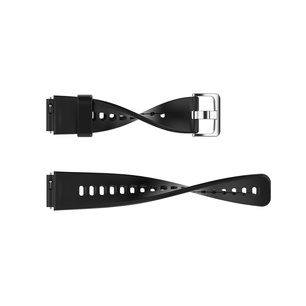 Bracelet en silicone Universal 16mm, noir
