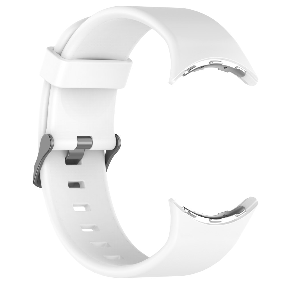 Bracelet en silicone pour Google Pixel Watch 3 45mm, Blanc