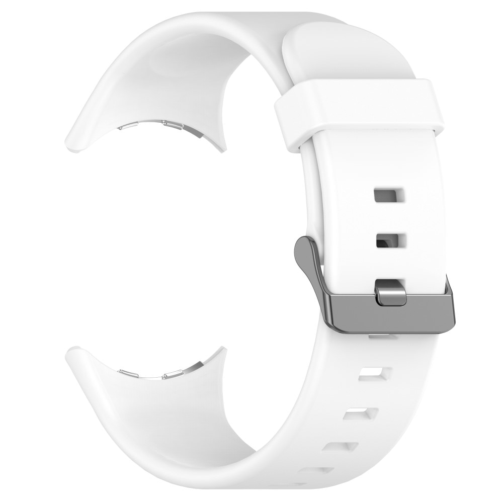 Bracelet en silicone pour Google Pixel Watch 3 45mm, Blanc