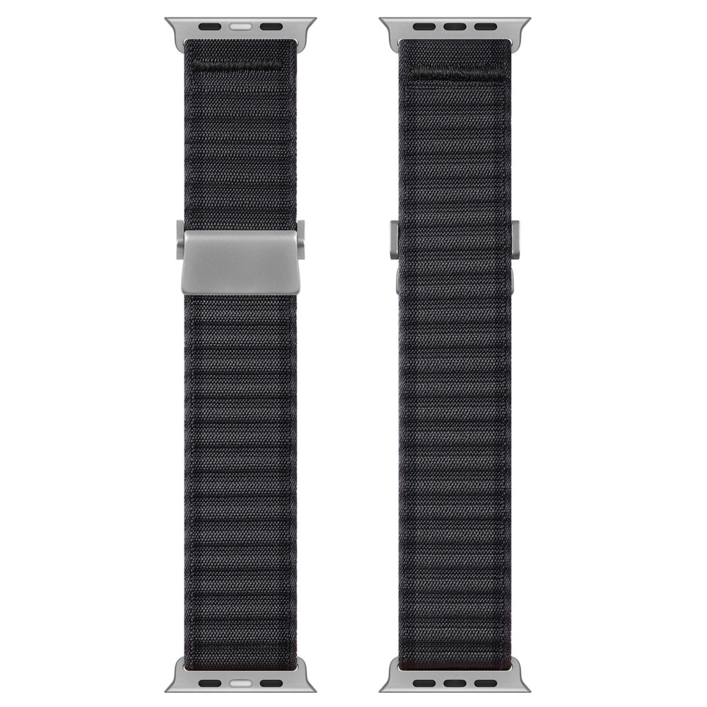 Bracelet en Active Nylon Apple Watch SE 44mm, Noir