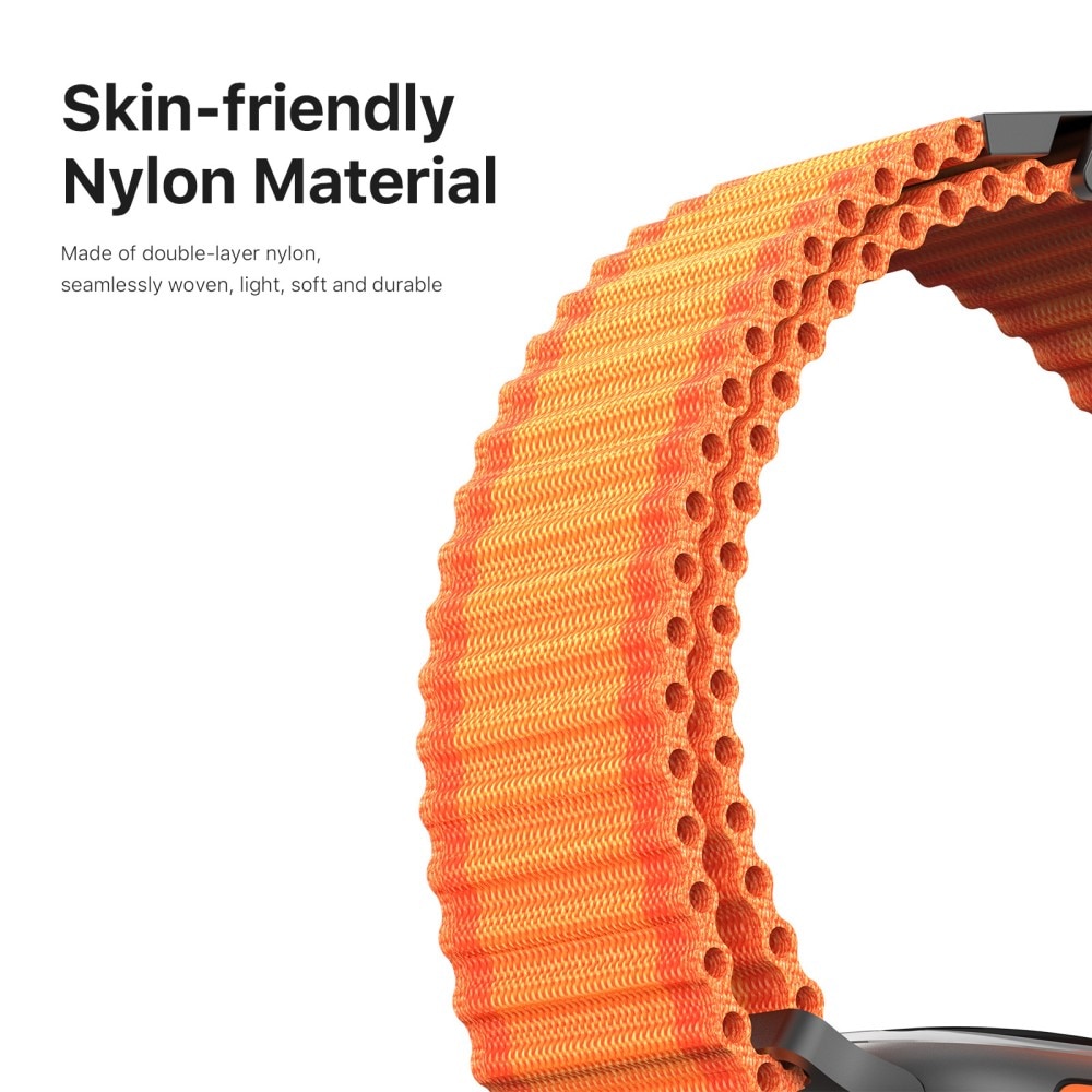 Bracelet en Active Nylon Apple Watch Ultra 49mm 2nd Gen, Orange