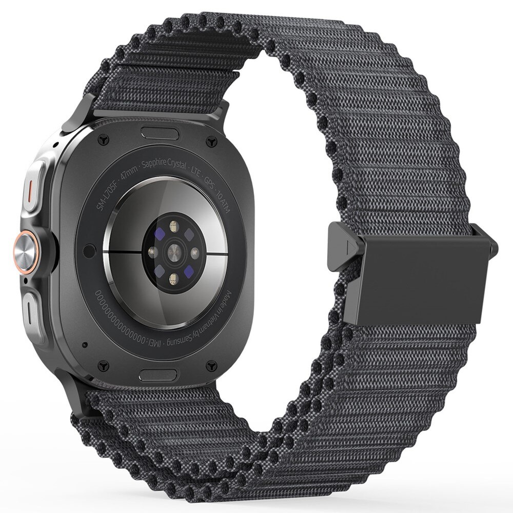 Bracelet en Active Nylon Samsung Galaxy Watch Ultra 47mm, Noir