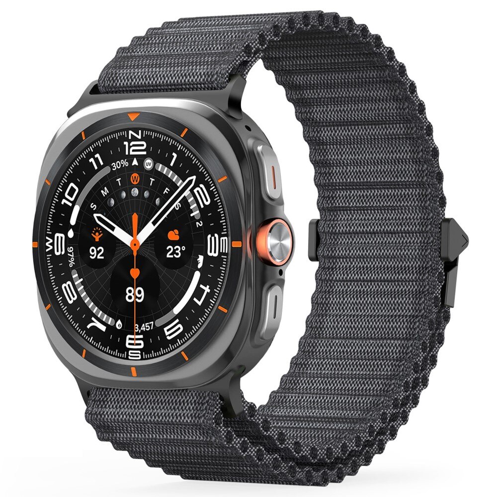 Bracelet en Active Nylon Samsung Galaxy Watch Ultra 47mm, Noir