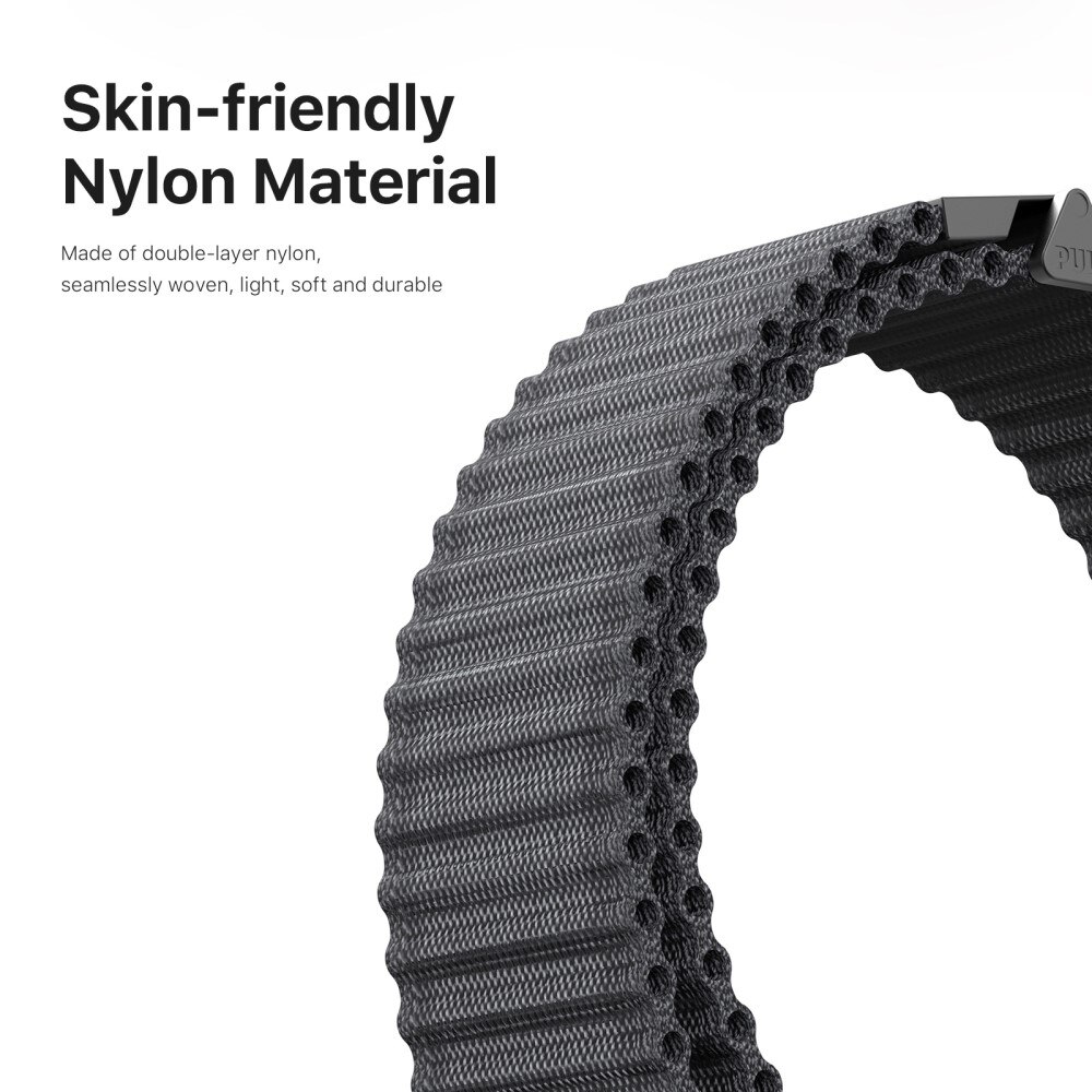 Bracelet en Active Nylon Samsung Galaxy Watch Ultra 47mm, Noir
