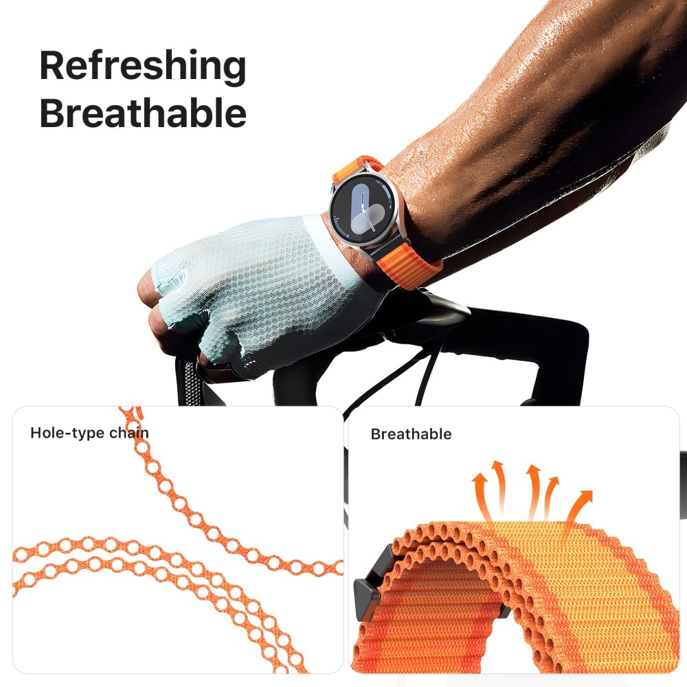 Bracelet en Active Nylon Universal 20mm,  orange