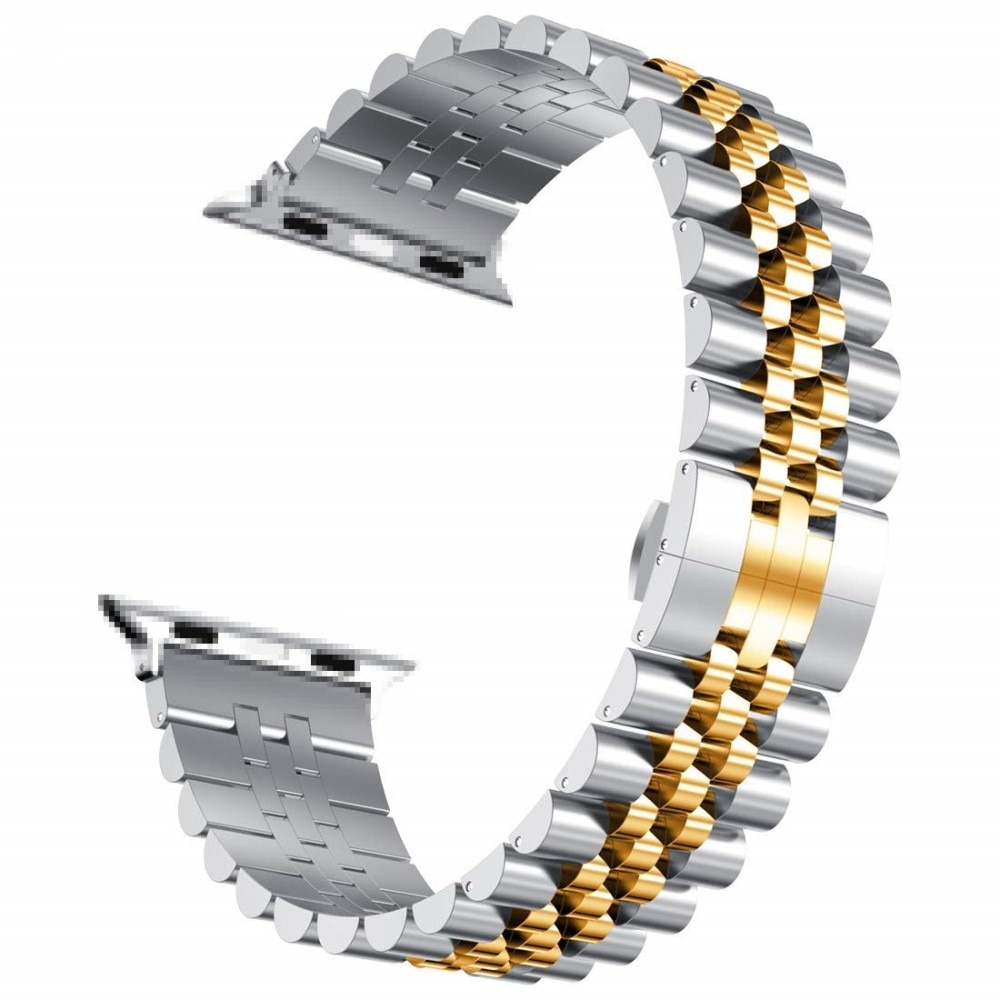 Bracelet en acier inoxydable Apple Watch 40mm, argent/or