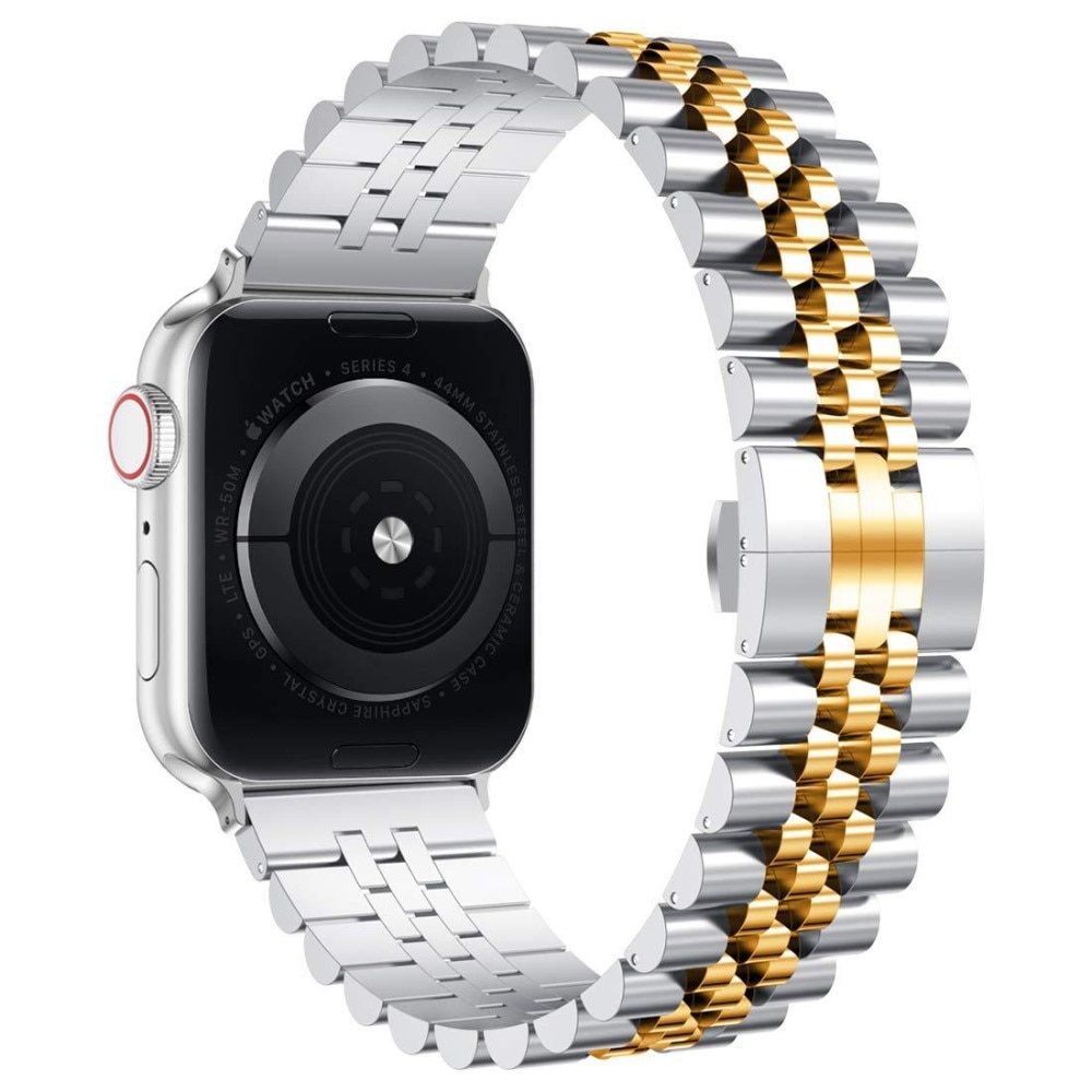 Bracelet en acier inoxydable Apple Watch 40mm, argent/or