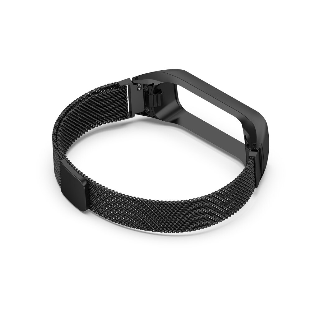 Bracelet milanais pour Samsung Galaxy Fit 2, noir