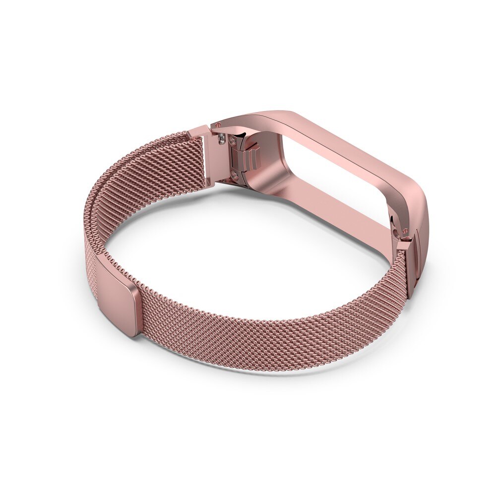 Bracelet milanais pour Samsung Galaxy Fit 2, rose doré