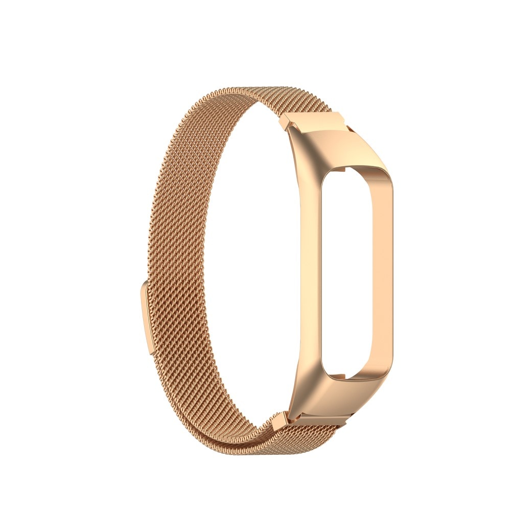 Bracelet milanais pour Samsung Galaxy Fit 2, or rose